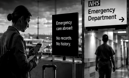 A person navigating healthcare during a life transition